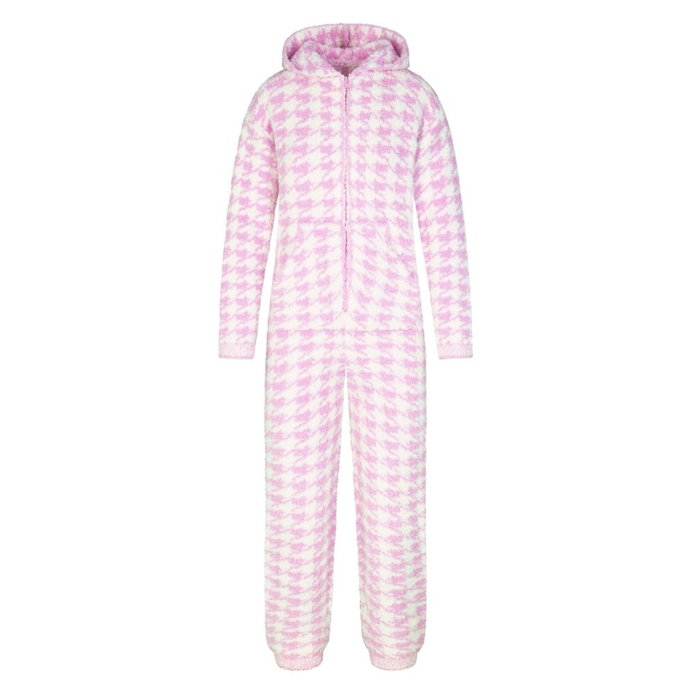 SKIMS Cozy Pink Adult Onesie Pajamas - Picture 3 of 4